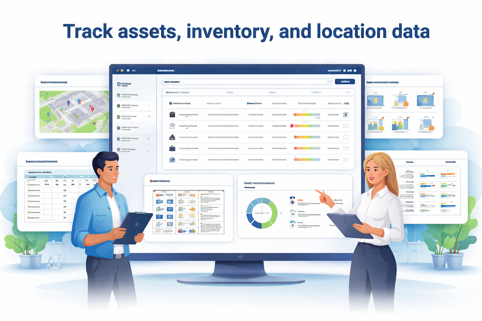 Asset and inventory management dashboard