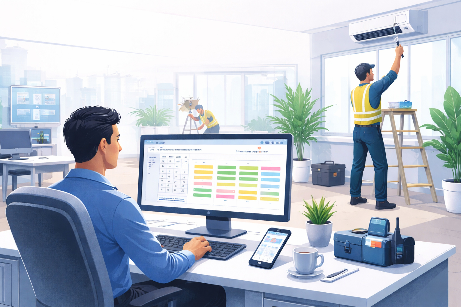 Daily maintenance work order management