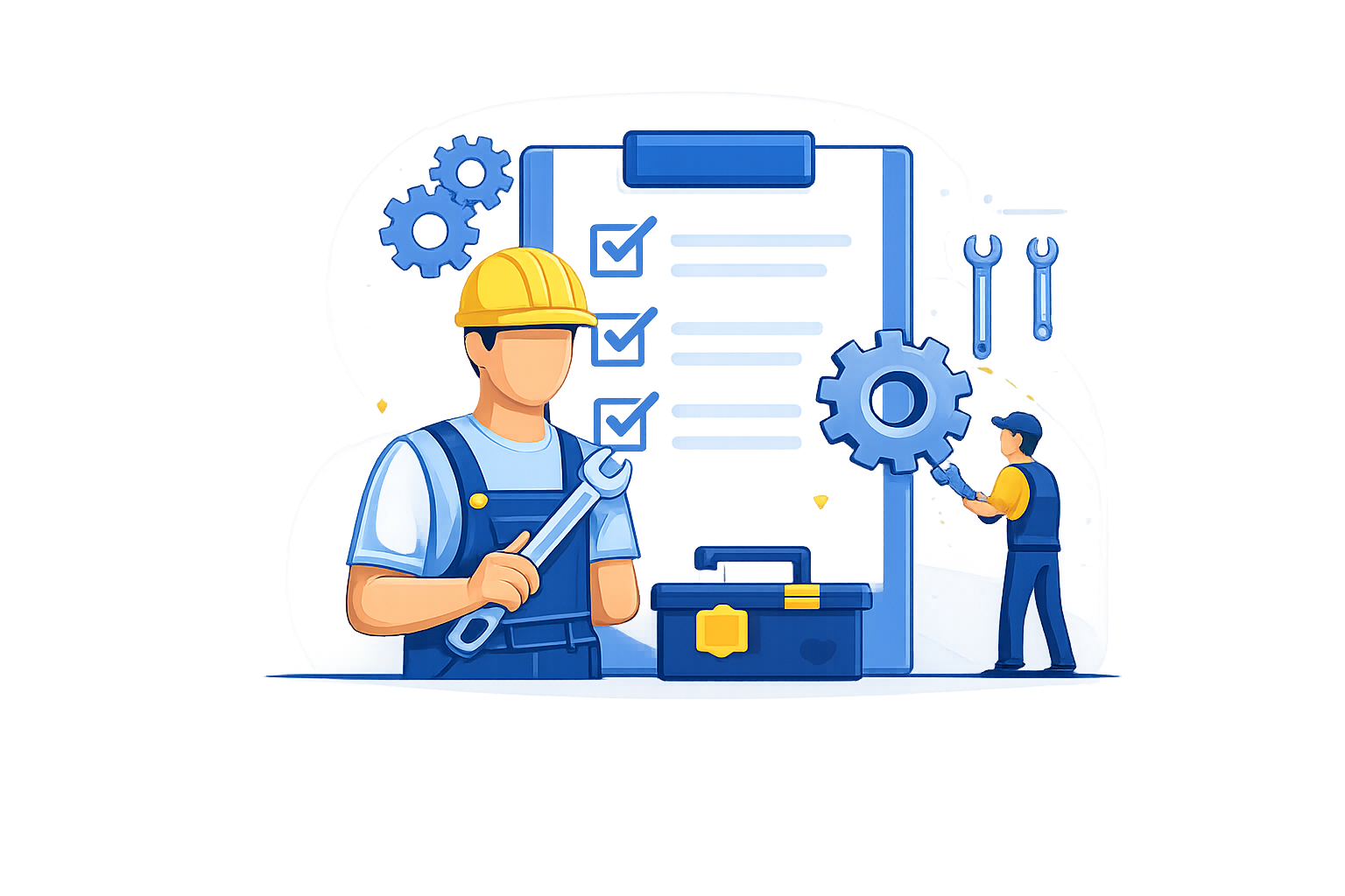 QR-based maintenance request workflows