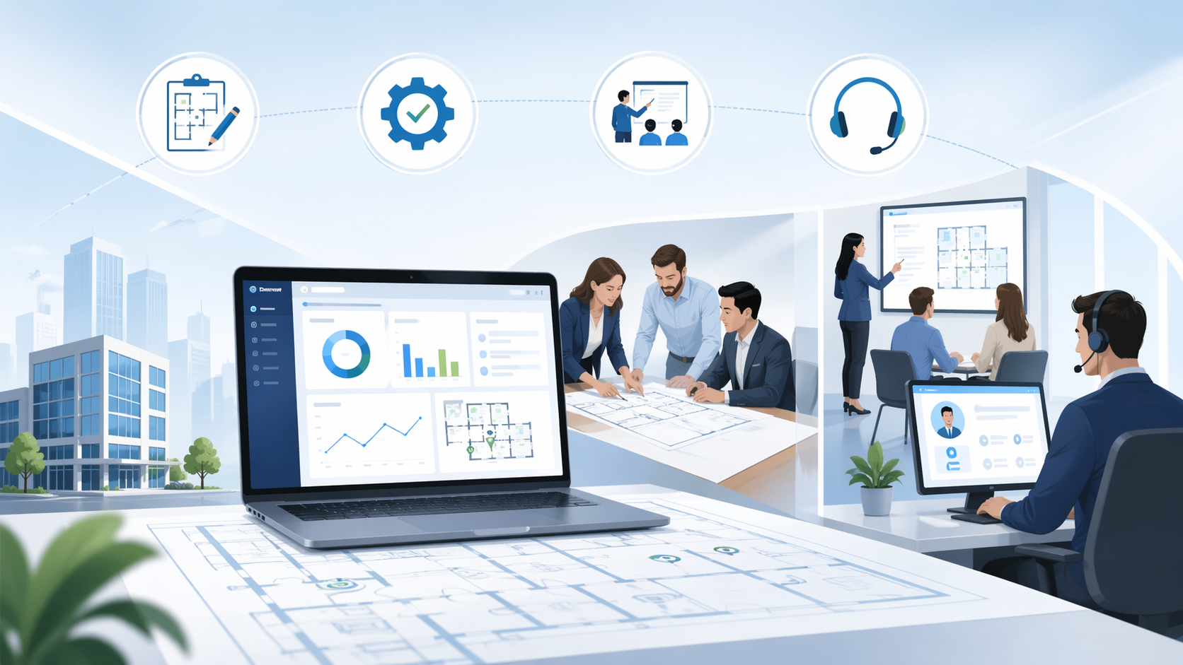 Facilities software services and implementation support