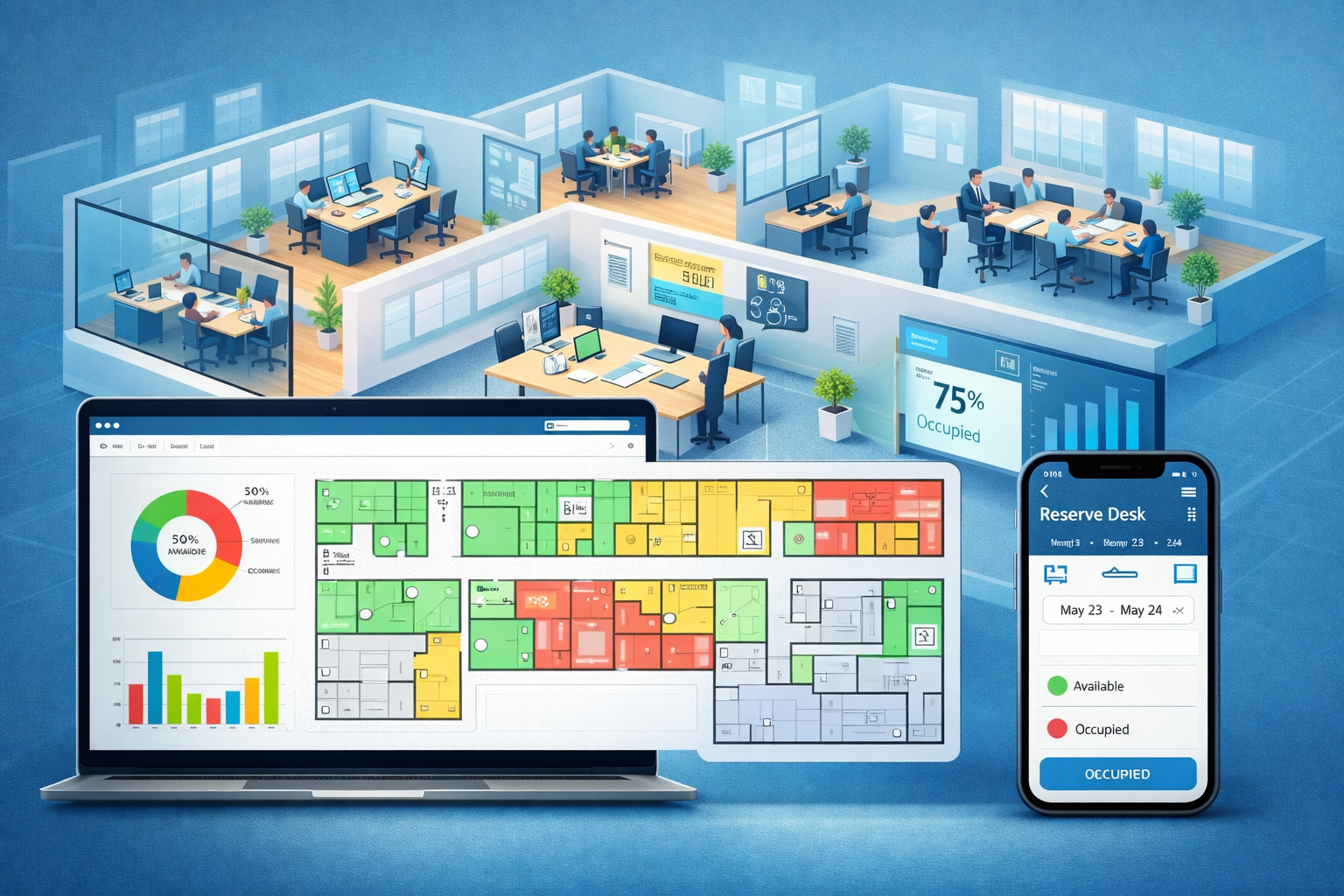 Space planning and floor plan visualization
