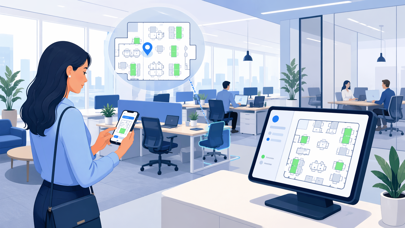 Desk reservation and hybrid workplace booking