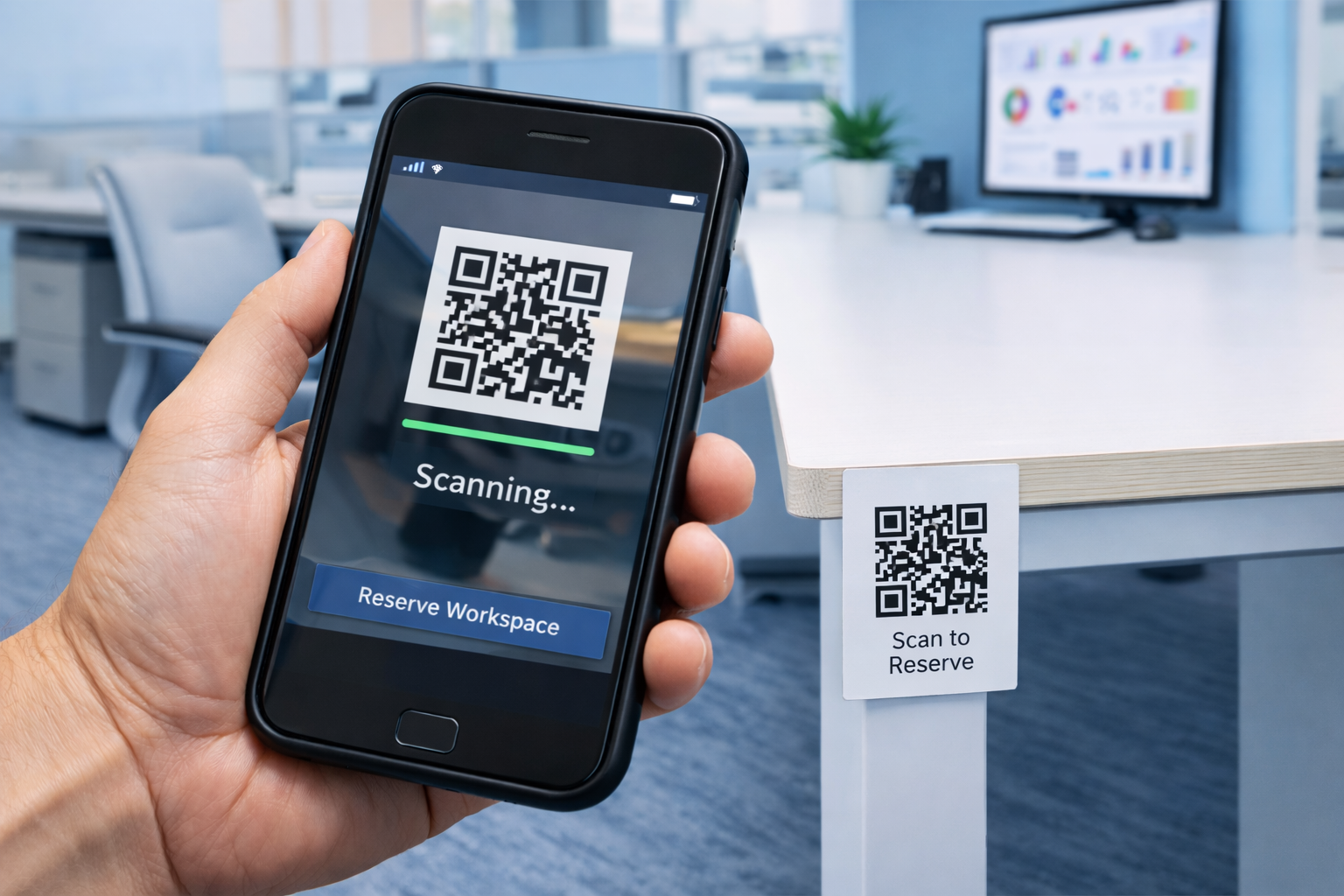 QR workplace reservations